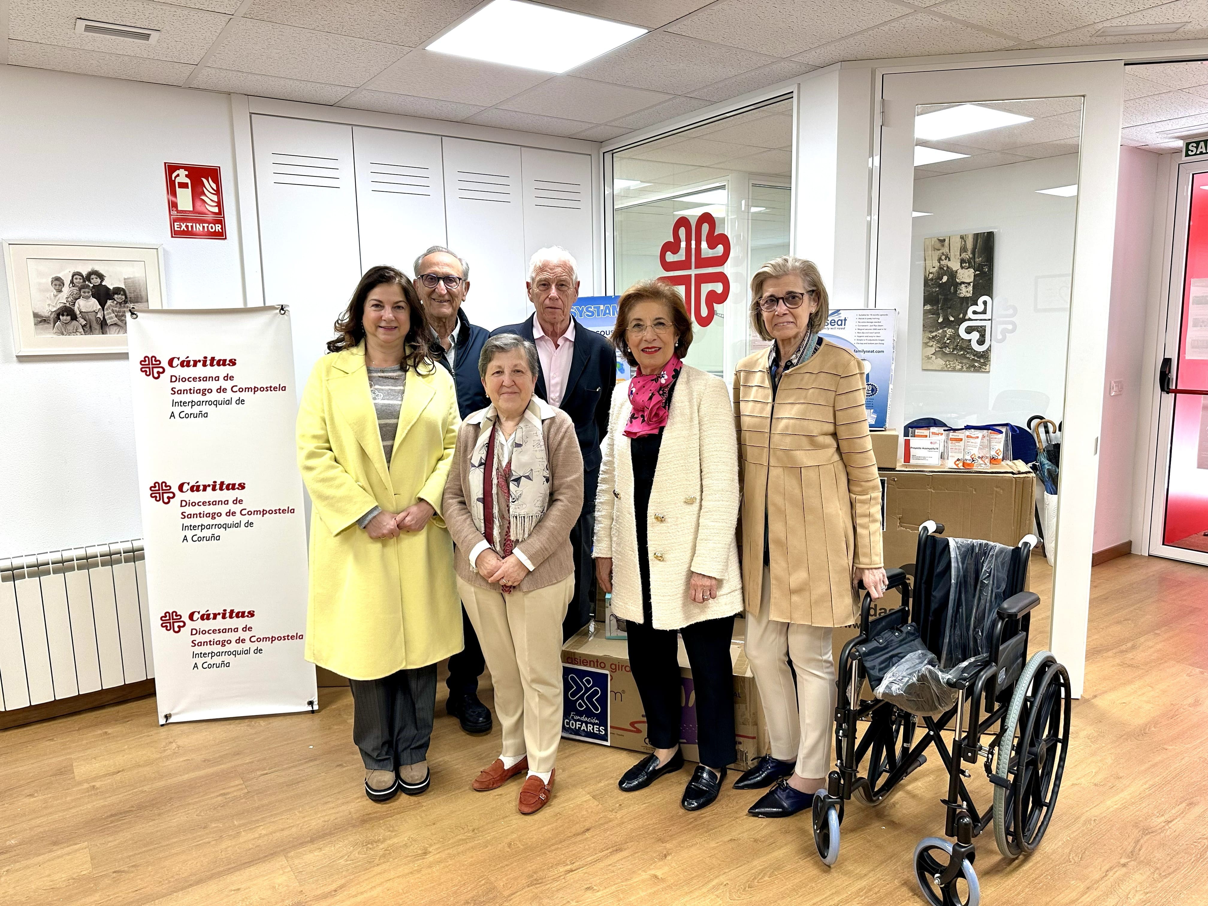 Donación Fundacion Cofares a Caritas A Coruña